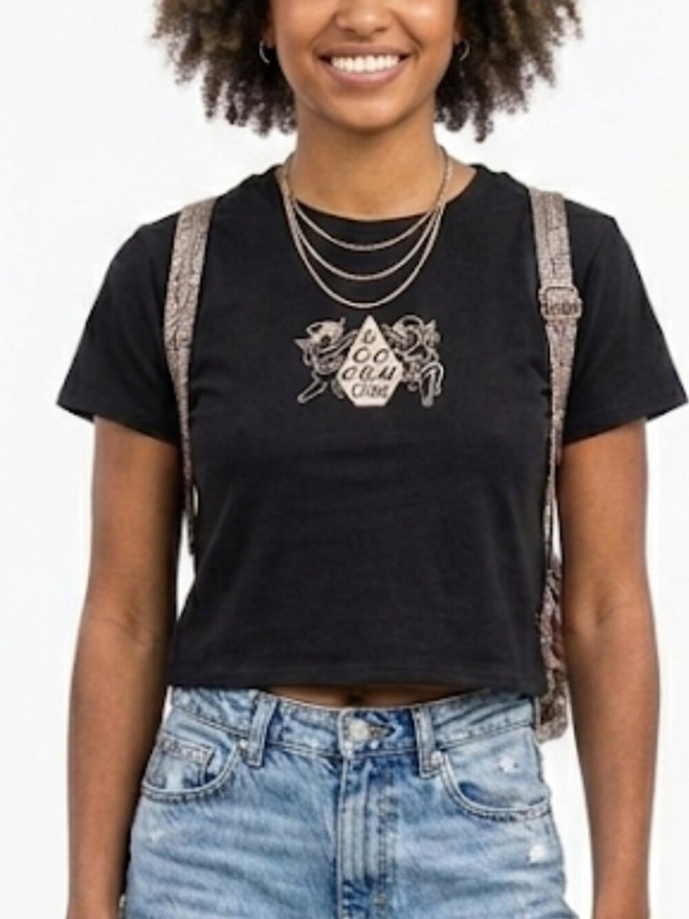 Volcom Cupid Cotton Logo Graphic Baby T-Shirt Black Short Sleeve Y2K Size S NWT